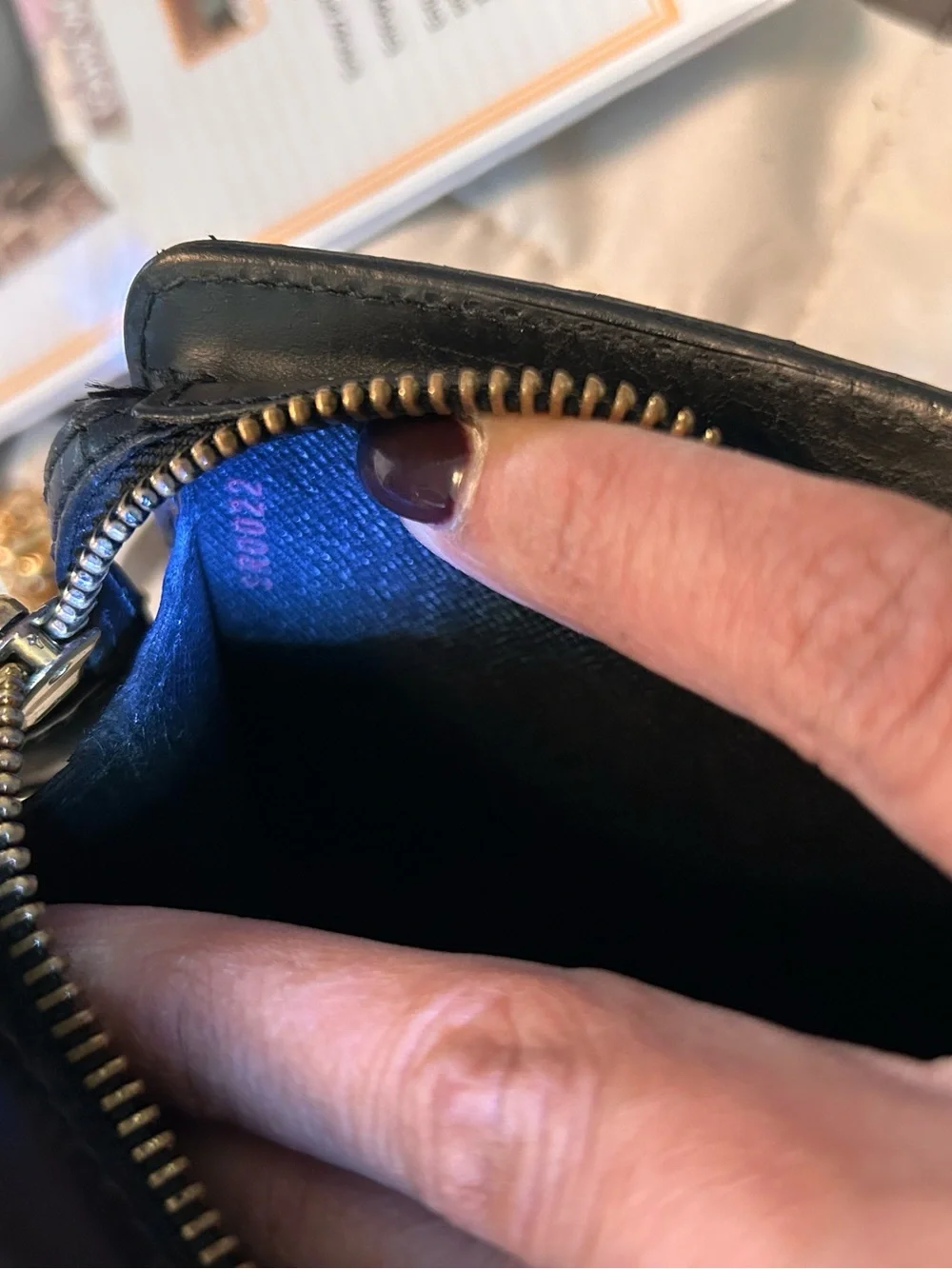 Louis Vuitton Epi Pochette clutch bag w/gold crossbody chain